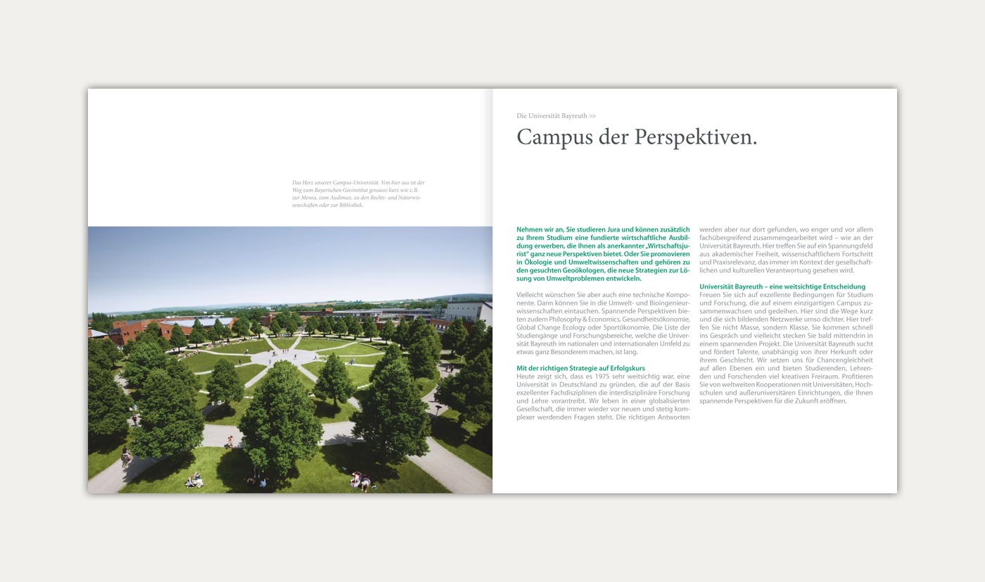 UBT Imagebroschüre Campus
