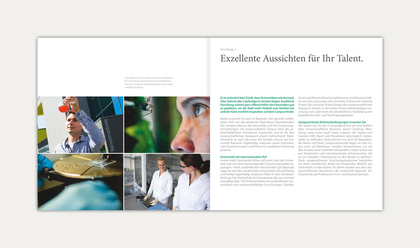 UBT Imagebroschüre Forschung